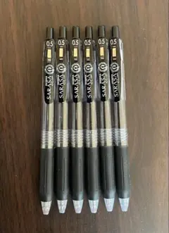 SARASA ボールペン 0.5mm 6本セット