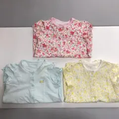 ミキハウス・ホットビスケット★ロンパース半袖セット