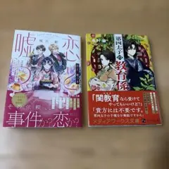 恋心と嘘つき・第四太子の教育係 2冊セット