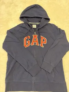 GAP フード付きジップアップパーカー ネイビー