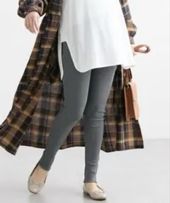 新品タグ付 即購入可 マタニティウェア　リブレギンス（ウエスト調節可）