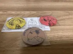 peanuts cafe snoopy 缶バッジ シークレット込み3個セット