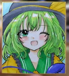 手描きイラスト】 東方project 豆色紙 四季映姫・ヤマザナドゥ - メルカリ