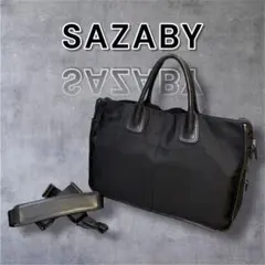 【美品】SAZABY サザビー レザー ナイロン 2way ビジネスバッグ A4のサムネイル