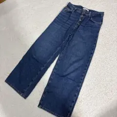 ZARAKIDS 152 ボタンワイドデニム