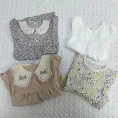 ママラク 保育園着 まとめ売り 半袖　ワンピース　女の子　夏物　バースデイ　90