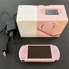 PSP3000(バッテリー無し)箱汚れあり本体汚れ無しおまけ付きピンク（レア色）