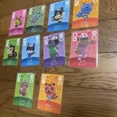 amiiboカード どうぶつの森 アミーボ リス シルエット　リッキーレベッカ