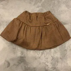 【※値下げ※プティマイン】チェックスカート　80センチ