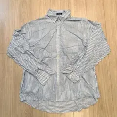 CHAPS 2XL相当 ストライプBDシャツ 長袖 古着