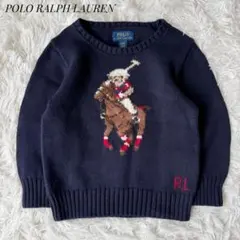 現行タグ⭐︎POLO RALPH LAUREN 3T ネイビー セーター ポロベア