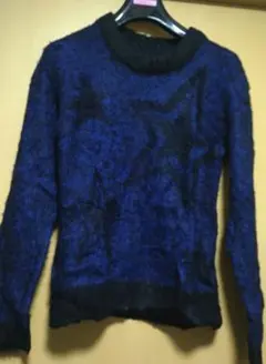 PINK LATTE 星柄ニット Mサイズ ネイビー/ブラック