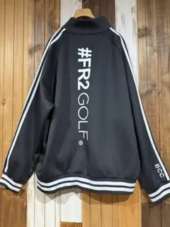 FR2 GOLF サイズ 2XL ブラックストライプ　モックネックシャツ TFW49 - RELAX MOCK NECK T | モックネックシャツ | ブラック
