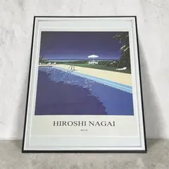 【額縁付き】 永井博（Hiroshi Nagai） A2ポスター 車青 額縁付き】 永井博（Hiroshi Nagai） A2ポスター 車青 - メルカリ