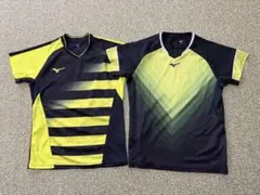 バドミントン　ゲームシャツ　ミズノ　2枚セット