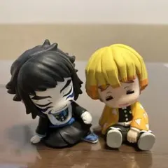 匿名配送　肩ズンFig. 鬼滅の刃 我妻善逸 獪岳 ２点セット　鬼滅　ガチャ