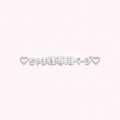 ♡ちゃむ様専用ページ♡