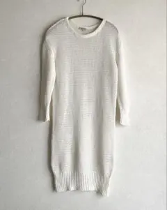 BALLSEY ＊ボールジィ ロング シアー ニット プルオーバー ワンピース