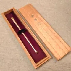 未使用】 ガラスペン 佐瀬工業所 クリア ひねり 専用ケース・外箱付き