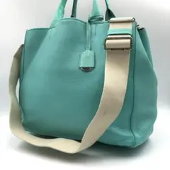Tiffany ハンドバッグ 2way ショルダー ティファニーブルー レザーのサムネイル