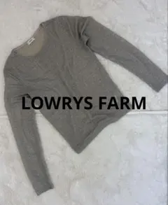 LOWRYS FARM ラメ 長袖 カットソー シルバーのサムネイル