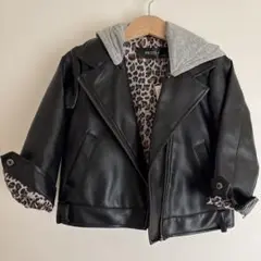黒 ライダースジャケット 95cm