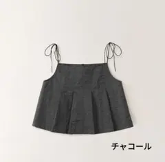OHOTORO Pleated Cami Top　charcoalのサムネイル