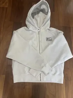Nike x Stussy ホワイト ジップアップパーカー S
