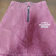 LOVE TOXIC バーガンディ コーデュロイスカートピンク