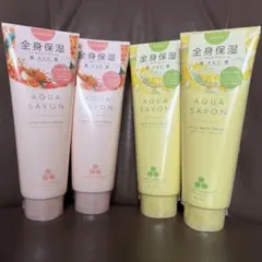 アクアシャボン 全身用保湿クリーム 230g ＜2種香味＞4本セットのサムネイル