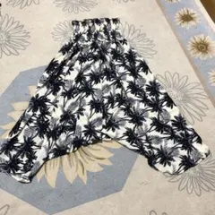 パームツリー柄 サルエルパンツ