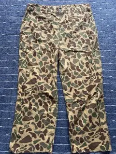 60S ダックハンターカモ ベイカーパンツ 民間 ハンティング B品