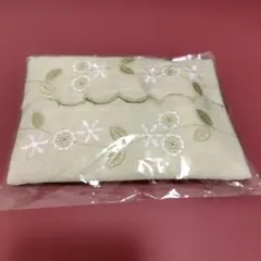 軽井沢　大城レース　ポケットティッシュケース　ライトグリーン　新品