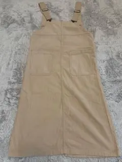 数回使用のみ！美品 コーデュロイ サロペット ベージュ 冬服 春服