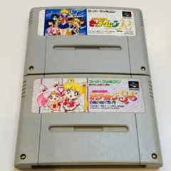 動作OK スーパーファミコン 2本セット 端子 本体拭き掃除 済み 0614-2