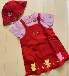 【MIKIHOUSE HOTBISCUITS】☆新品未使用セットアップワンピース