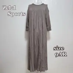 ●Zelal Sportsゼラール　切り替えギャザーワンピース（9AR）異素材