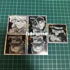 名探偵コナン　公式アプリ　オリジナルホログラムステッカー　5点セット