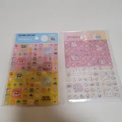クレヨンしんちゃん キラキラアニマル タイルシール　2枚セット