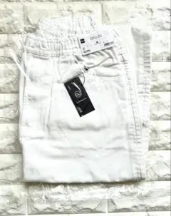 * 新品 GU UNDERCOVER デニムイージーパンツ ユニセックス 白 Mのサムネイル