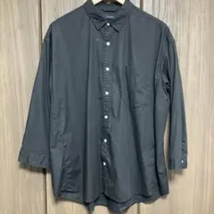 RAGEBLUE 美品　７分袖シャツ　M ブラック　黒のサムネイル