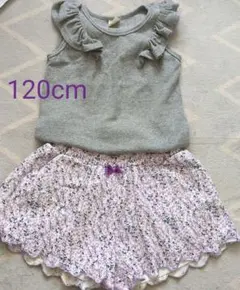 半袖　タンクトップ　キュロット　パンツ　120cm　セット