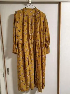 花柄ロングシャツワンピース Mサイズ