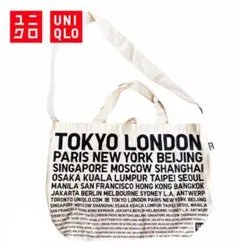 UNIQLO 2way ロゴトートバッグ ショルダー ノベルティ ユニクロのサムネイル