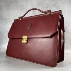 Cartier カルティエ レザー 赤 ブリーフケース
