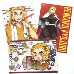 鬼滅の刃　煉獄杏寿郎　極楽湯　BABBI ポストカード　誕生花　イラストカード