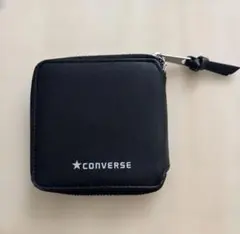 美中古品✨コンバース　折りたたみ財布　黒　ブラック系のサムネイル
