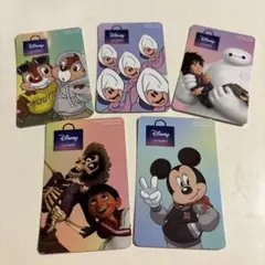ディズニー キャラクターカード 5枚セット