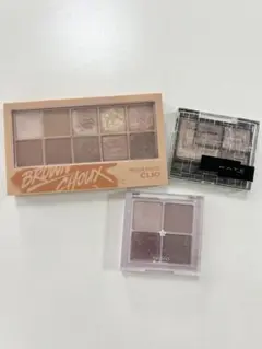 アイシャドウパレット人気色3点 CLIO KATE rom&nd まとめ売り