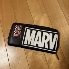 MARVEL ラウンドファスナー長財布 ブラック